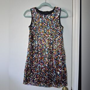 Lavender Sparkling Multicolor Sequin Girls Dress Size 10/12